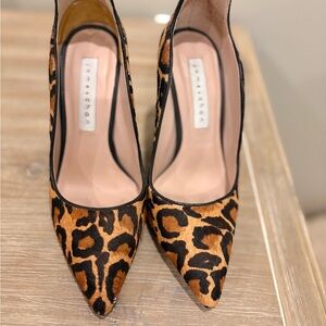 James Chan Leopard Print Heels